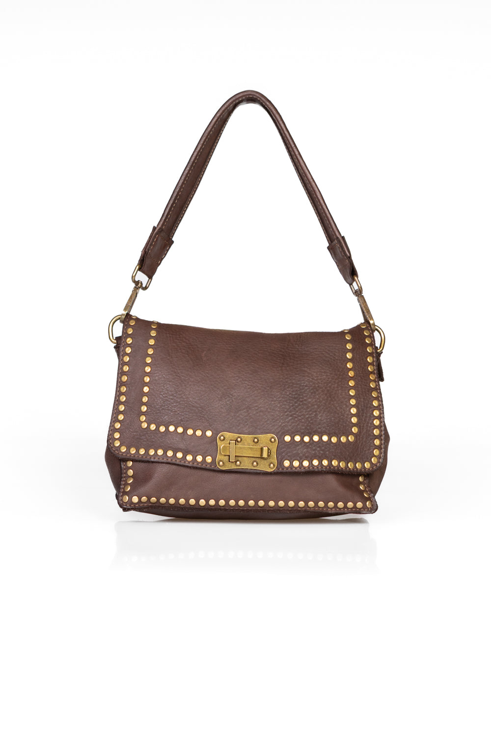 Upper - Borsa in pelle con borchie