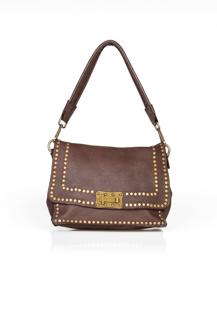 Upper - Borsa in pelle con borchie