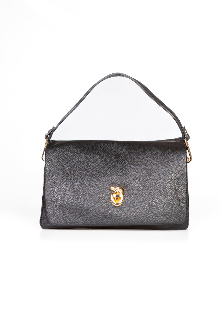 Upper - Borsa in pelle con placca