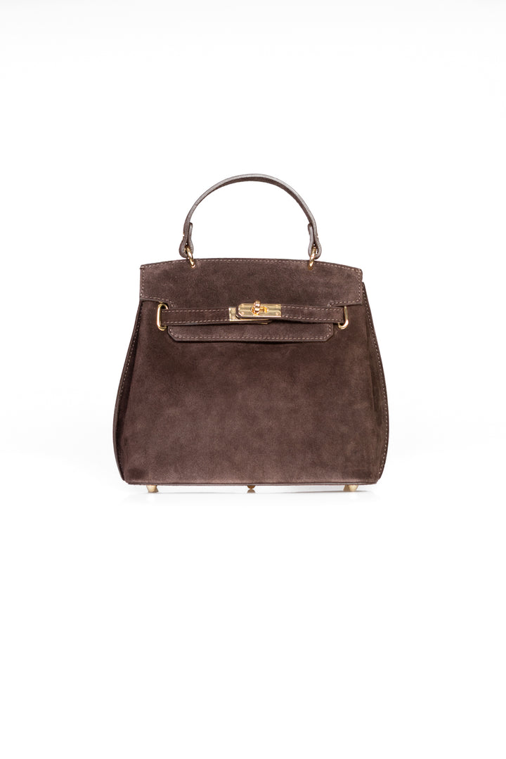 Upper - Borsa trapezio scamosciata