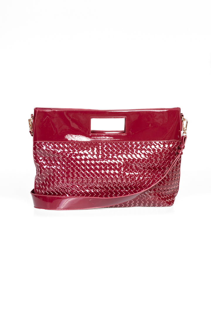 Upper - Shopper intrecciata in vinile