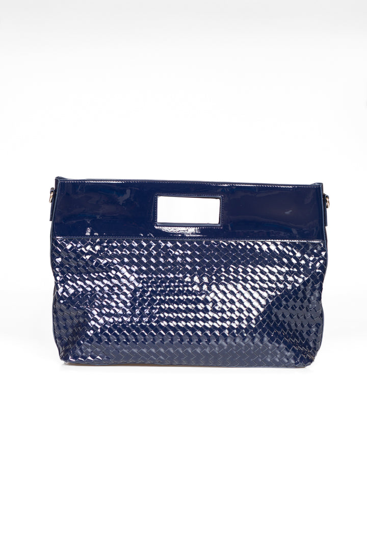 Upper - Shopper intrecciata in vinile