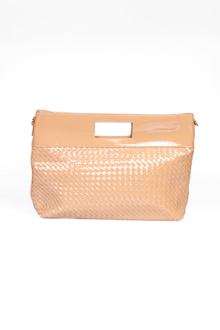 Upper - Shopper intrecciata in vinile