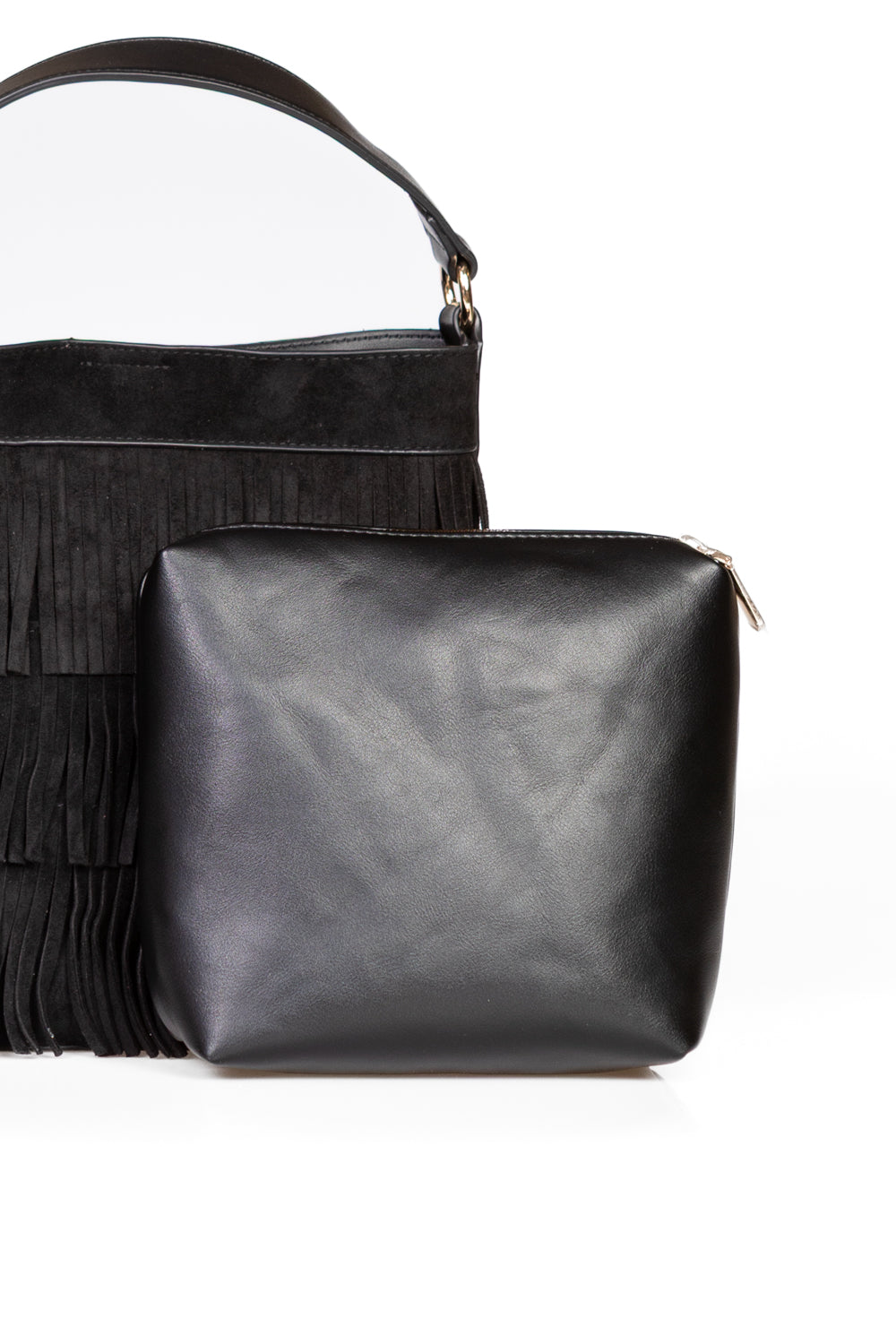 Upper - Secchiello scamosciato con frange