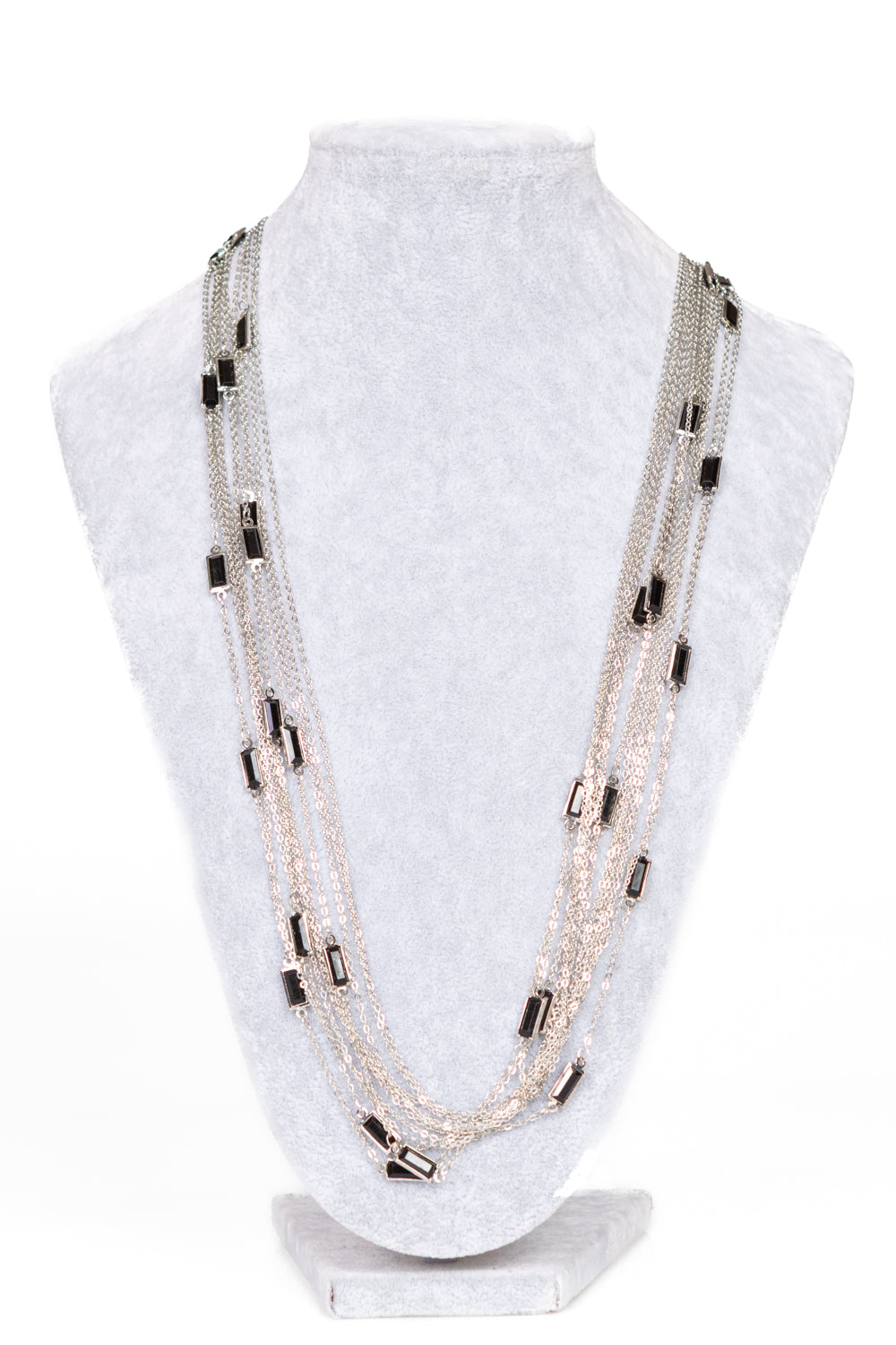 Upper - Collana SOFIA multifili sottili con pepite rettangolari