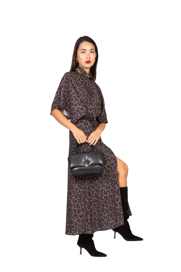 Imperial - Abito maculato con cintura Art. AFDIKILC