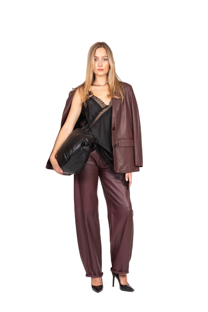 Vicolo - Top asimmetrico intarsi pizzo Art. TF0861