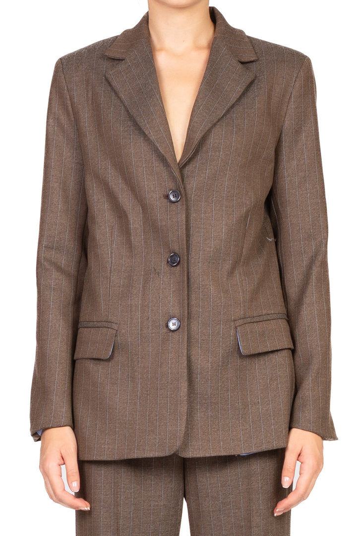 Vicolo - Giacca gessata un petto con apertura posteriore Art. TF0674