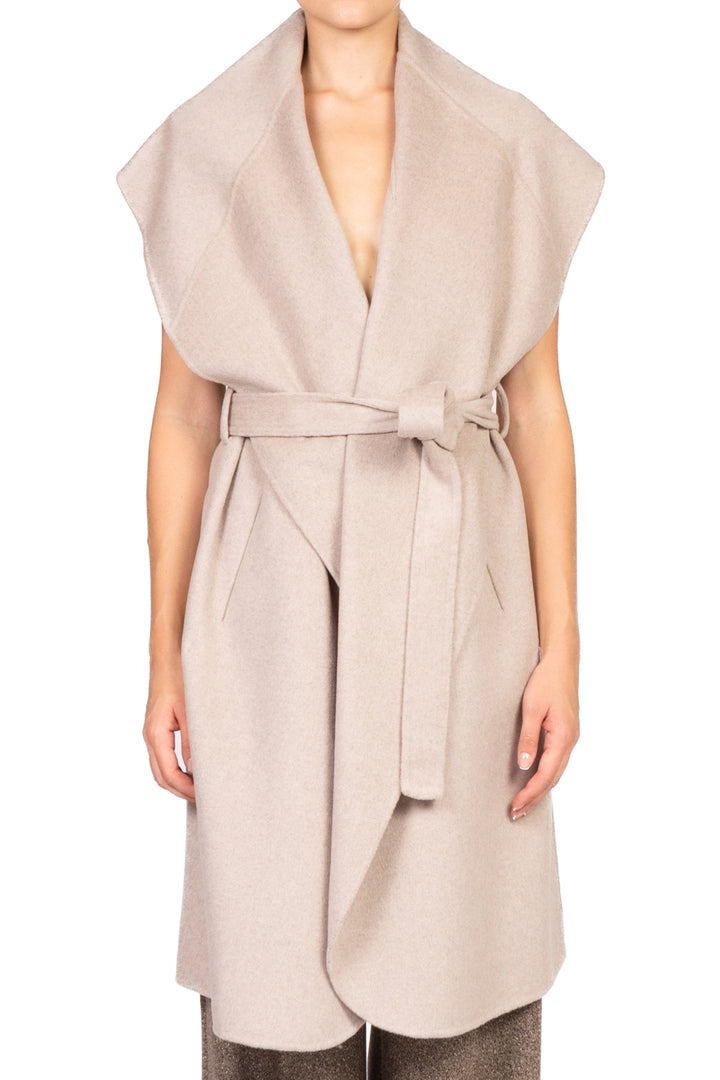 Vicolo - Cappotto hand made smanicato con cinta Art. TF0056