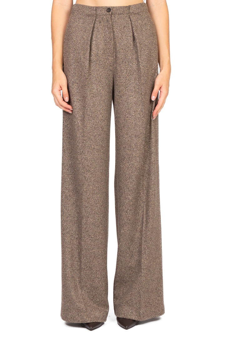 MM MaxMara - Pantalone palazzo puntinato CALI Art. 2526786128