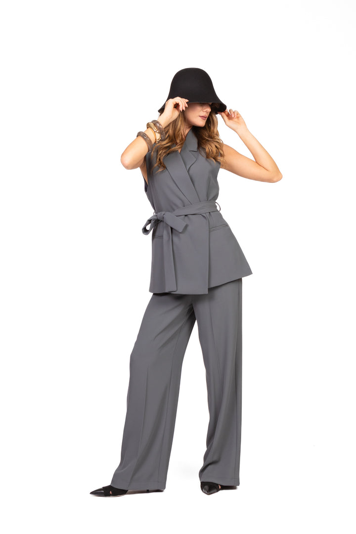 Vicolo - Gilet in crepe con fusciacca Art. TF0367