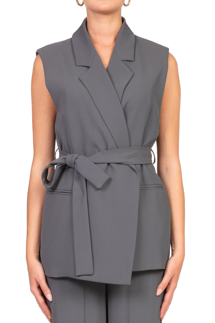 Vicolo - Gilet in crepe con fusciacca Art. TF0367