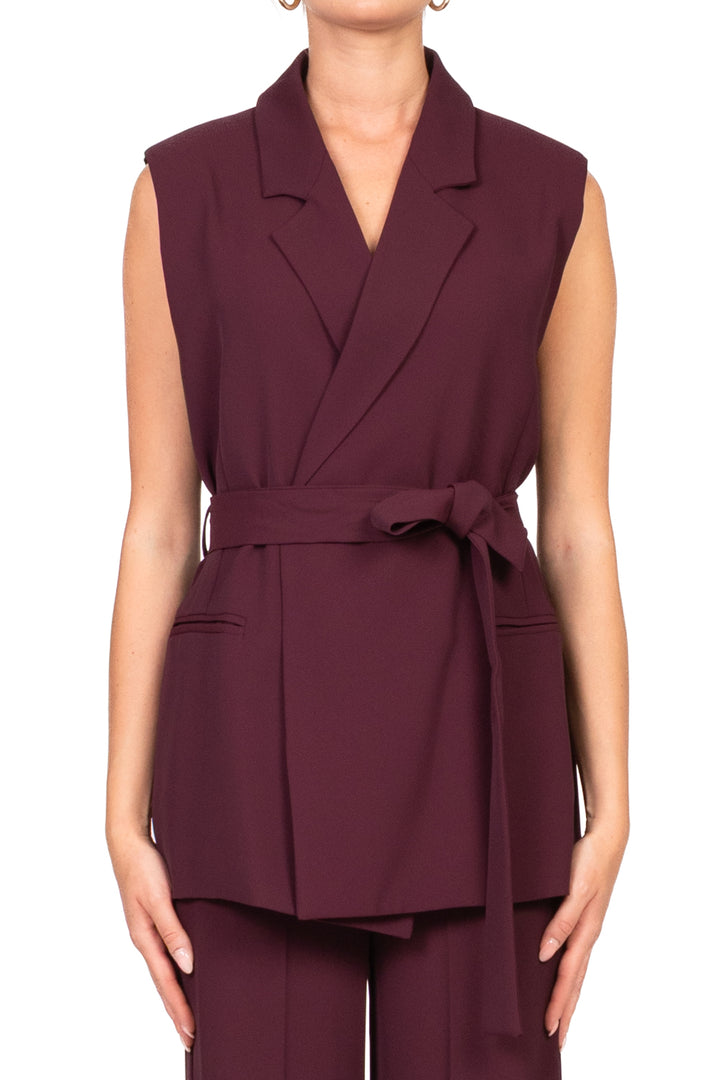 Vicolo - Gilet in crepe con fusciacca Art. TF0367