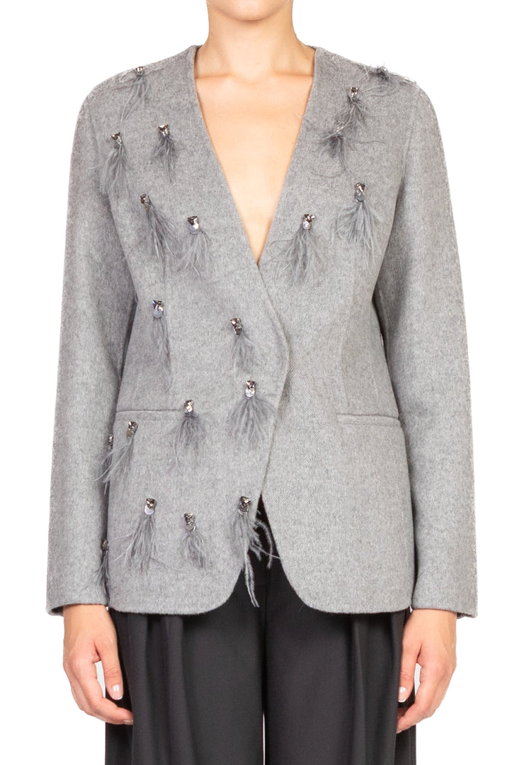 Vicolo - Giacca hand made con applicazioni Art. TF0034