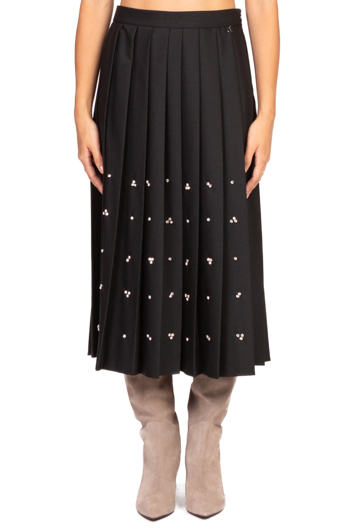 Dixie - Gonna pieghe con applicazioni Art. G319Y010A