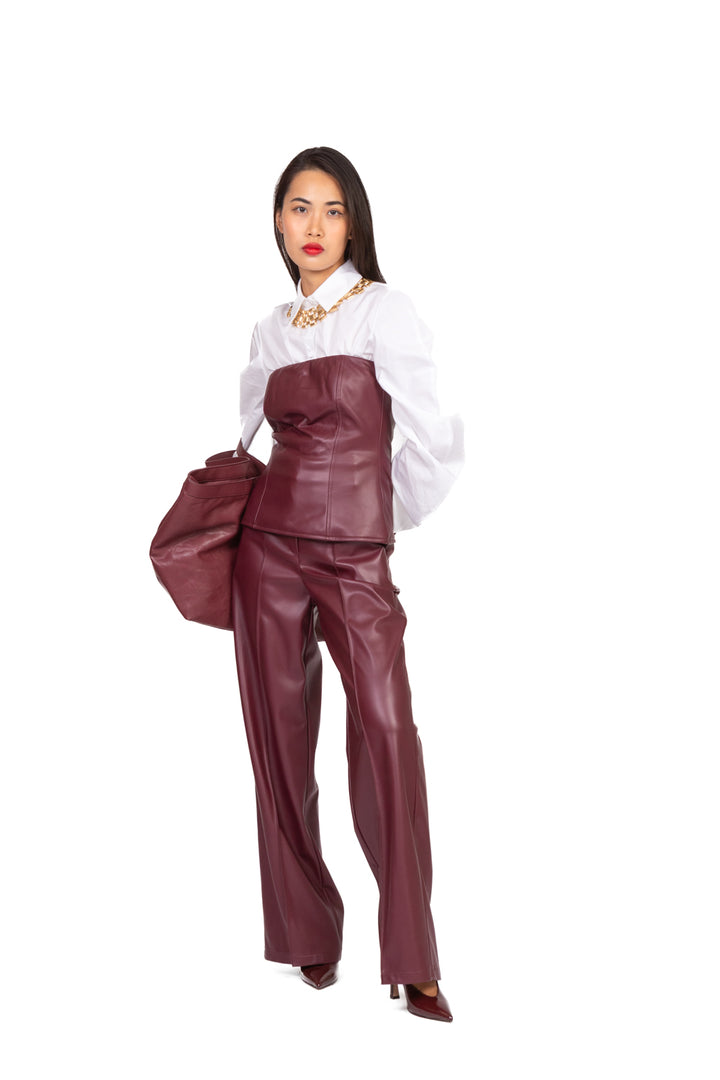 Tensione In - Pantalone ecopelle gamba dritta Art. 26P647