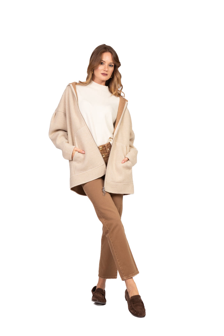 MM MaxMara - Giacca in maglia con cappuccio SOTTILE Art. 2526916018