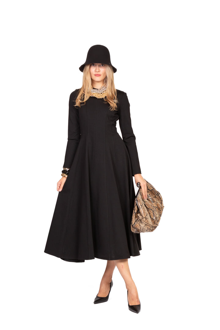 Dixie - Abito lungo in punto milano Art. ALPLEQAA