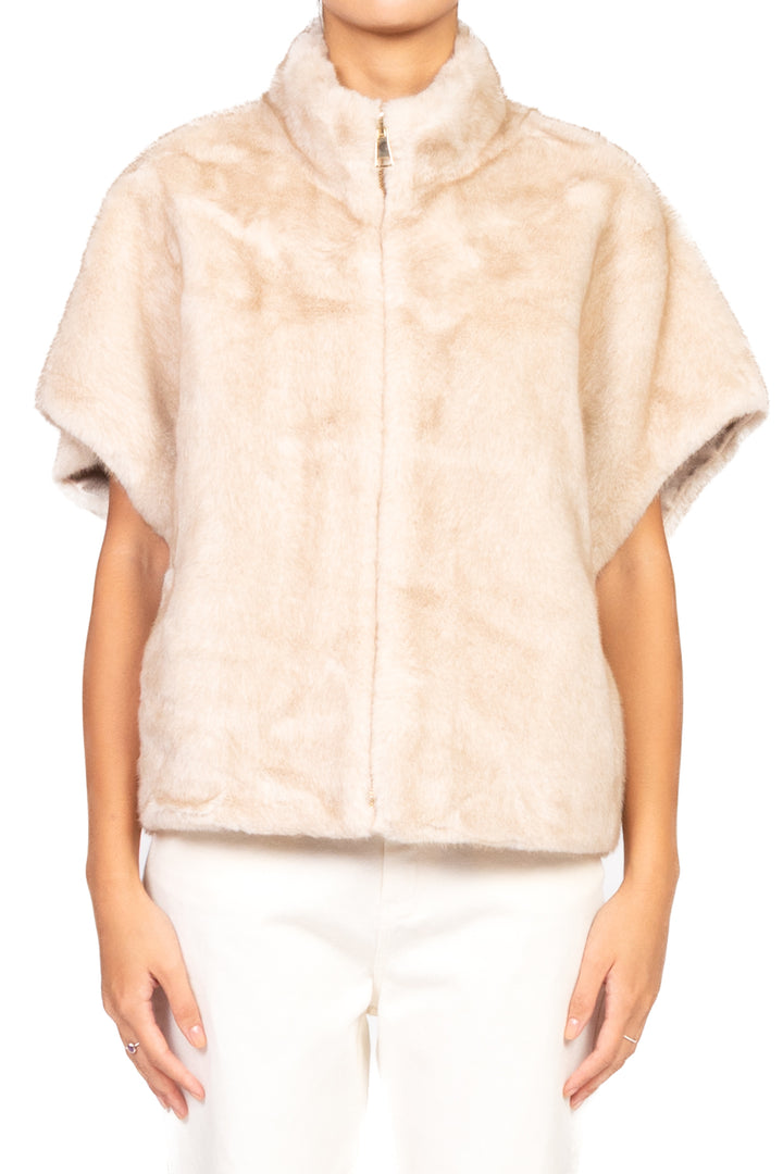 Emunà - Giacca ecopelliccia smanicata Art. H898GC