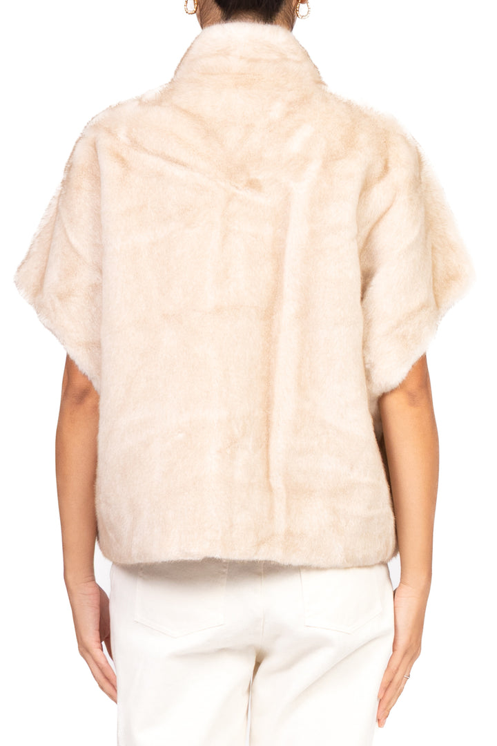 Emunà - Giacca ecopelliccia smanicata Art. H898GC