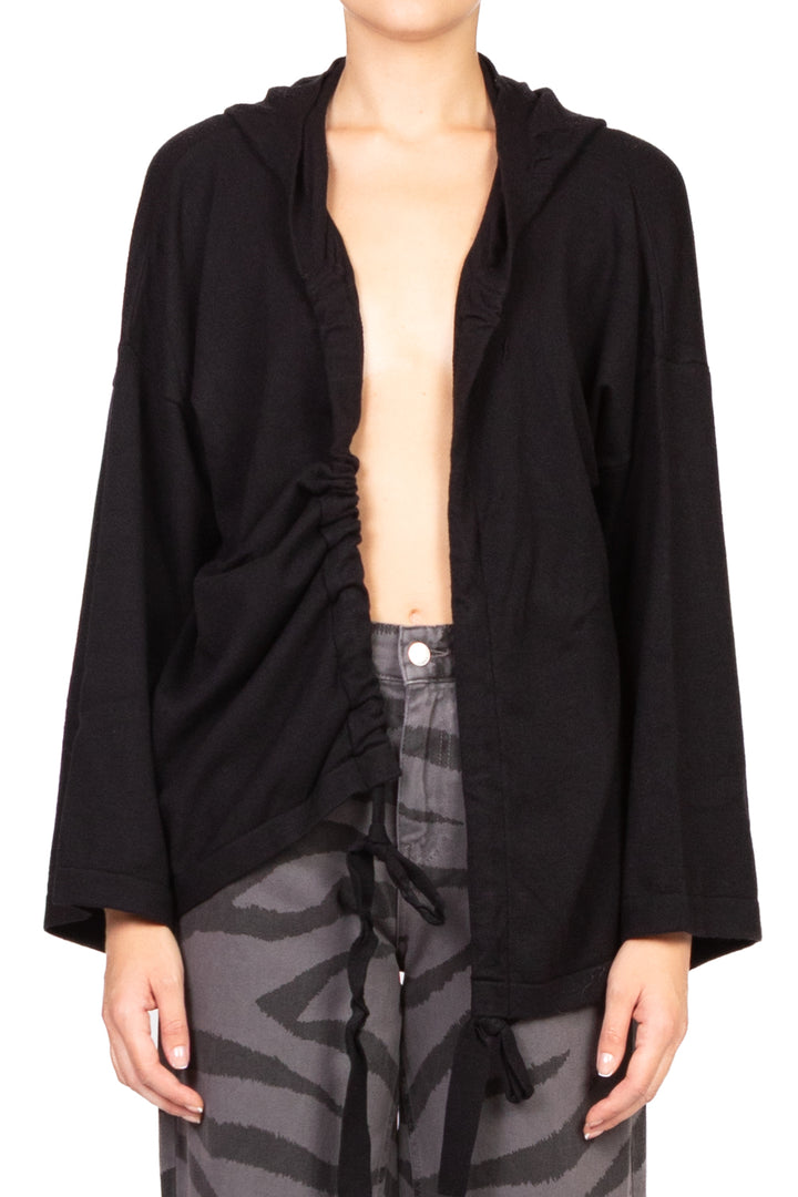 Vicolo - Cardigan aperto con cappuccio Art. 22148F