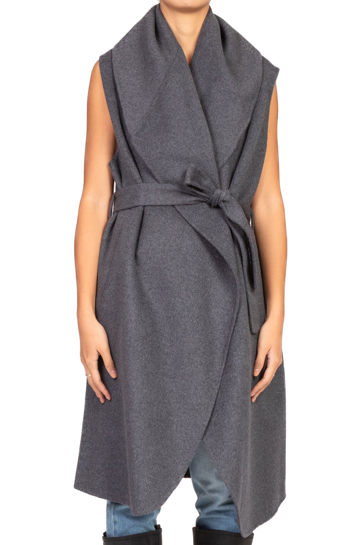 Vicolo - Cappotto hand made smanicato con cinta Art. TF0056