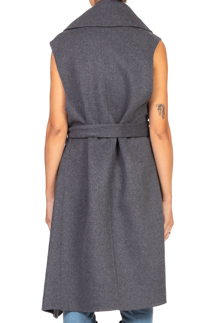 Vicolo - Cappotto hand made smanicato con cinta Art. TF0056