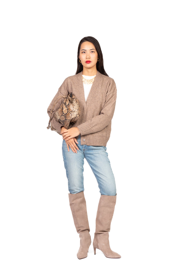 Emunà - Cardigan scollo a V con taschini Art. K21298