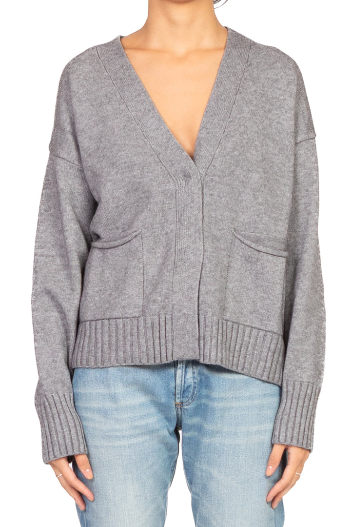 Emunà - Cardigan scollo a V con taschini Art. K21298