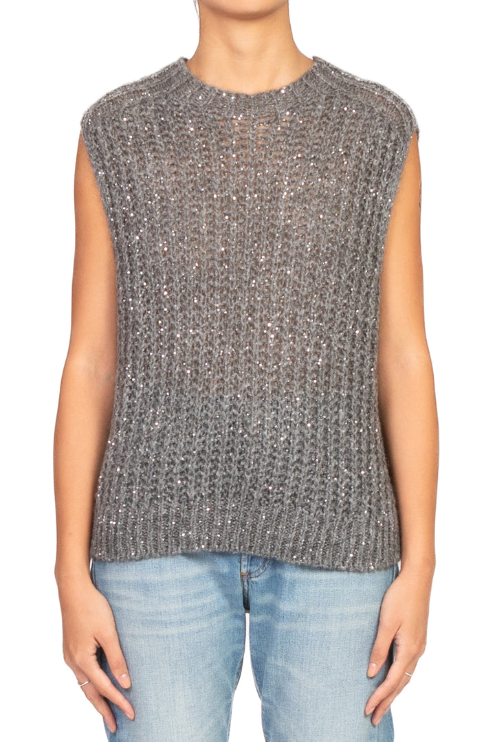 Tensione In - Gilet con micro paillettes Art. MHP529