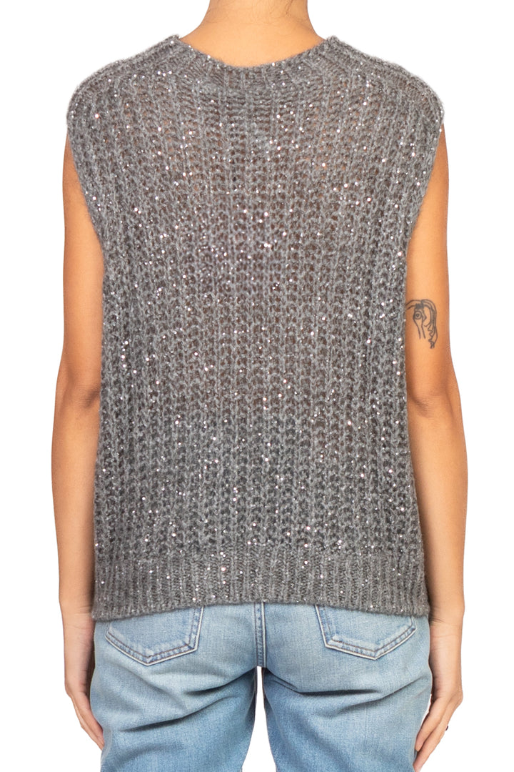 Tensione In - Gilet con micro paillettes Art. MHP529