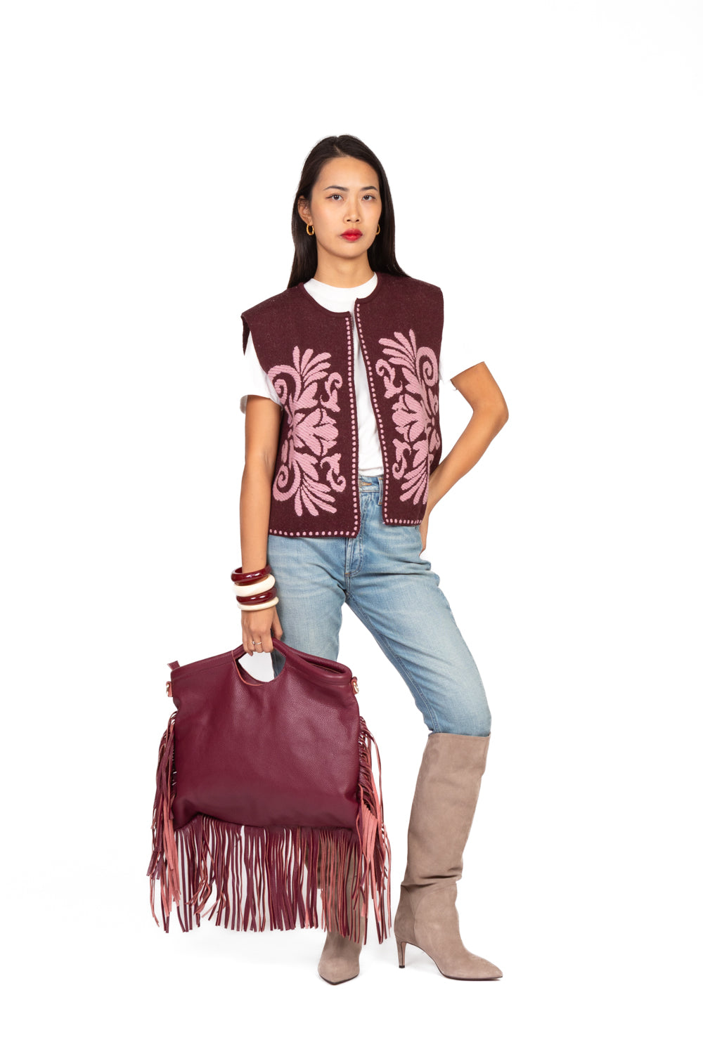 Pharm Gilet Muscolare Per Donna In Cotone Ed Elastan, Con Stampa Sul Petto, Design Classico, Colore Bianco, Taglia Unica