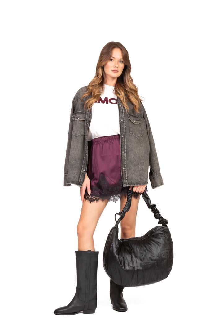 Tensione In - Camicia over in denim Art. SWEEG-BLACK