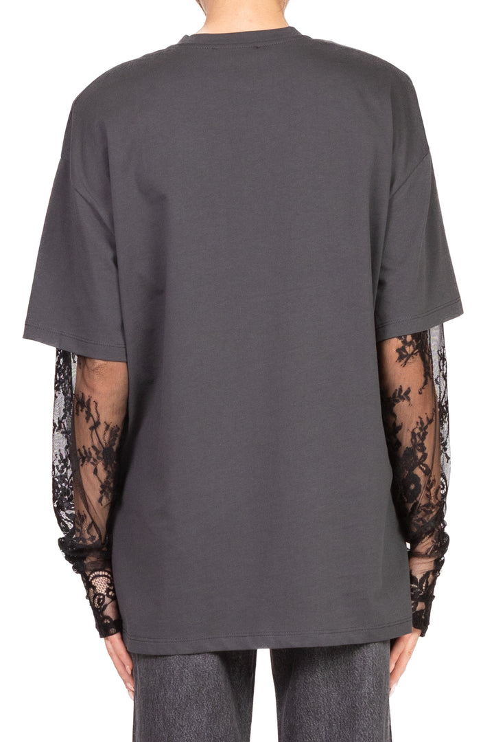Vicolo - T-Shirt over maniche pizzo Art. UF0062