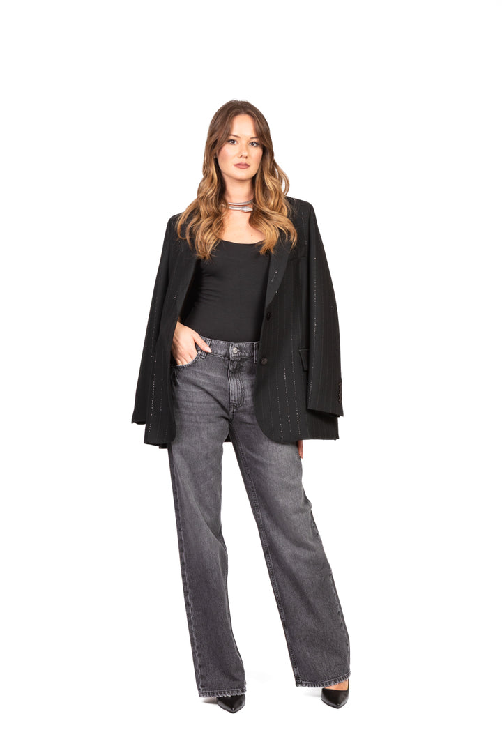 Tensione In - Giacca gessatura paillettes Art. W25J309