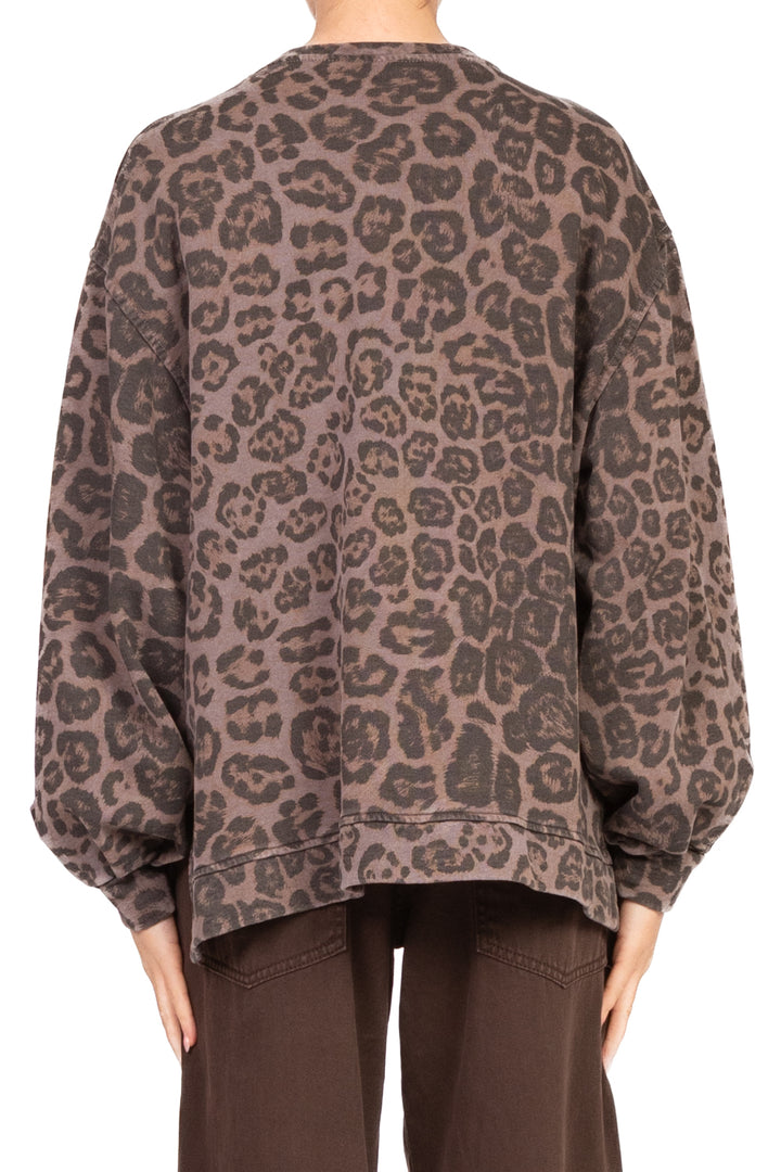 Tensione In - Felpa animalier con stampa Art. LX589