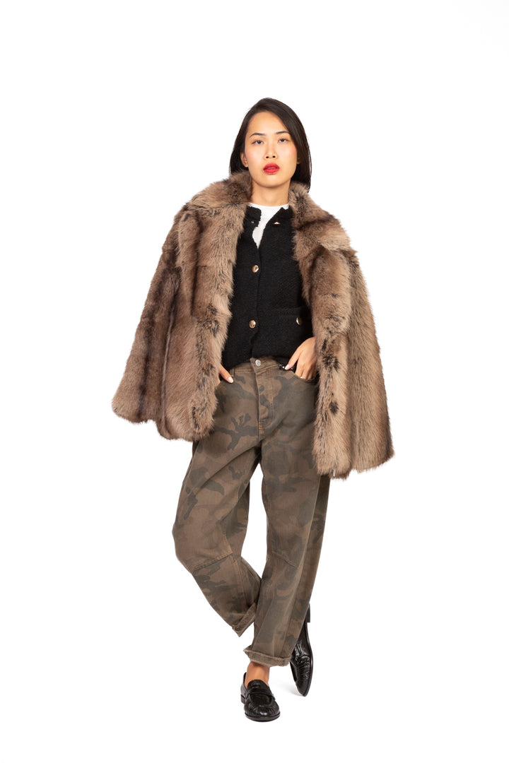 Dixie - Giacca ecopelliccia over con tasche Art. V330Y004A