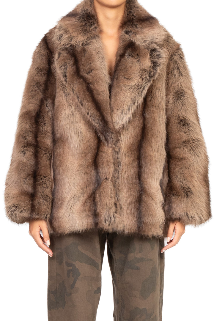 Dixie - Giacca ecopelliccia over con tasche Art. V330Y004A