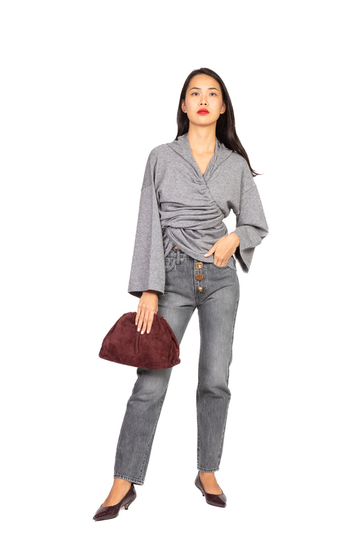 Vicolo - Cardigan aperto con cappuccio Art. 22148F