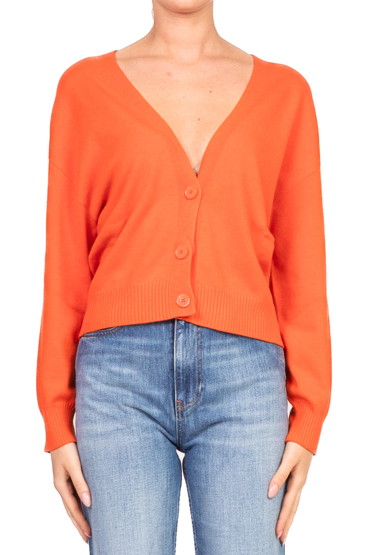 Vicolo - Cardigan scollo V bottone gioiello Art. 77164F