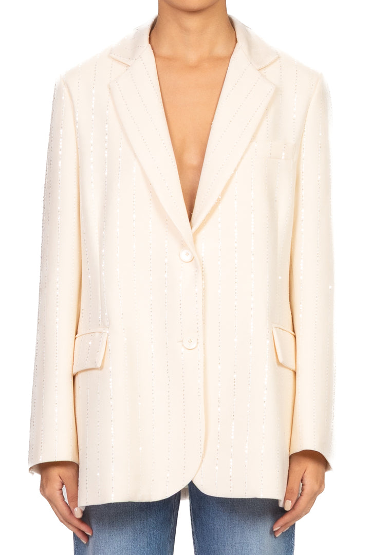 Tensione In - Giacca gessatura paillettes Art. W25J309