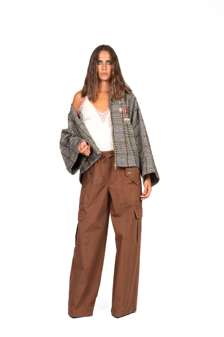 Tensione In - Bomber corto galles con spille Art. 26B804