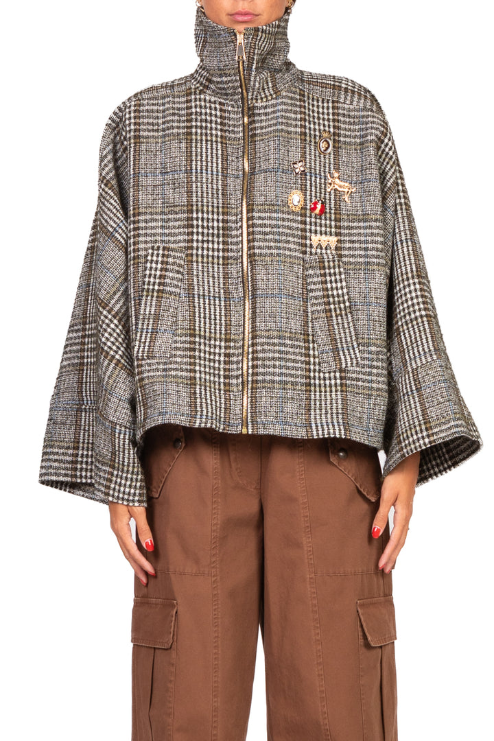 Tensione In - Bomber corto galles con spille Art. 26B804