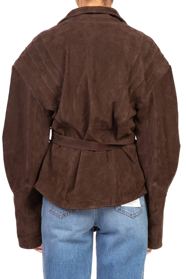 Vicolo - Giacca in crosta asimmetrica con fusciacca Art. TF1055