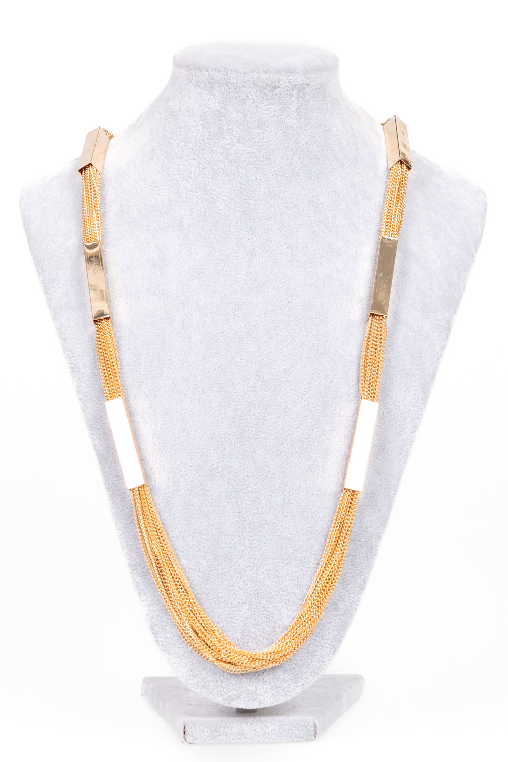Upper - Collana FLAMY multifili con pepite rettangolari