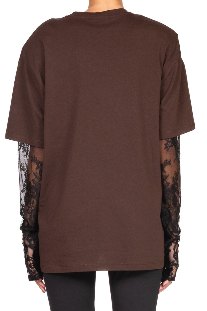 Vicolo - T-Shirt over maniche pizzo Art. UF0062