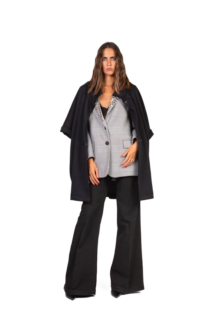 Vicolo - Cappotto in neoprene manica 3/4 Art. TF1076