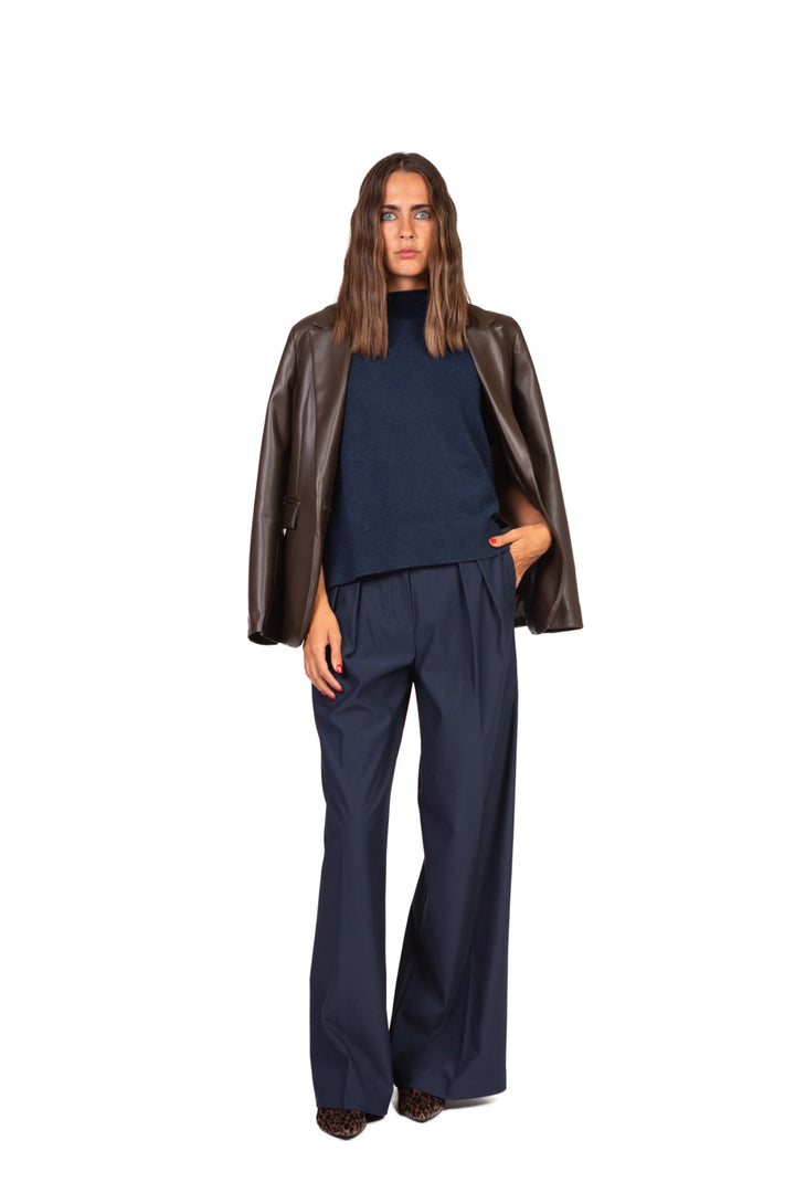 MM MaxMara - Pantalone palazzo con pinces VADIUS Art. 2526786118