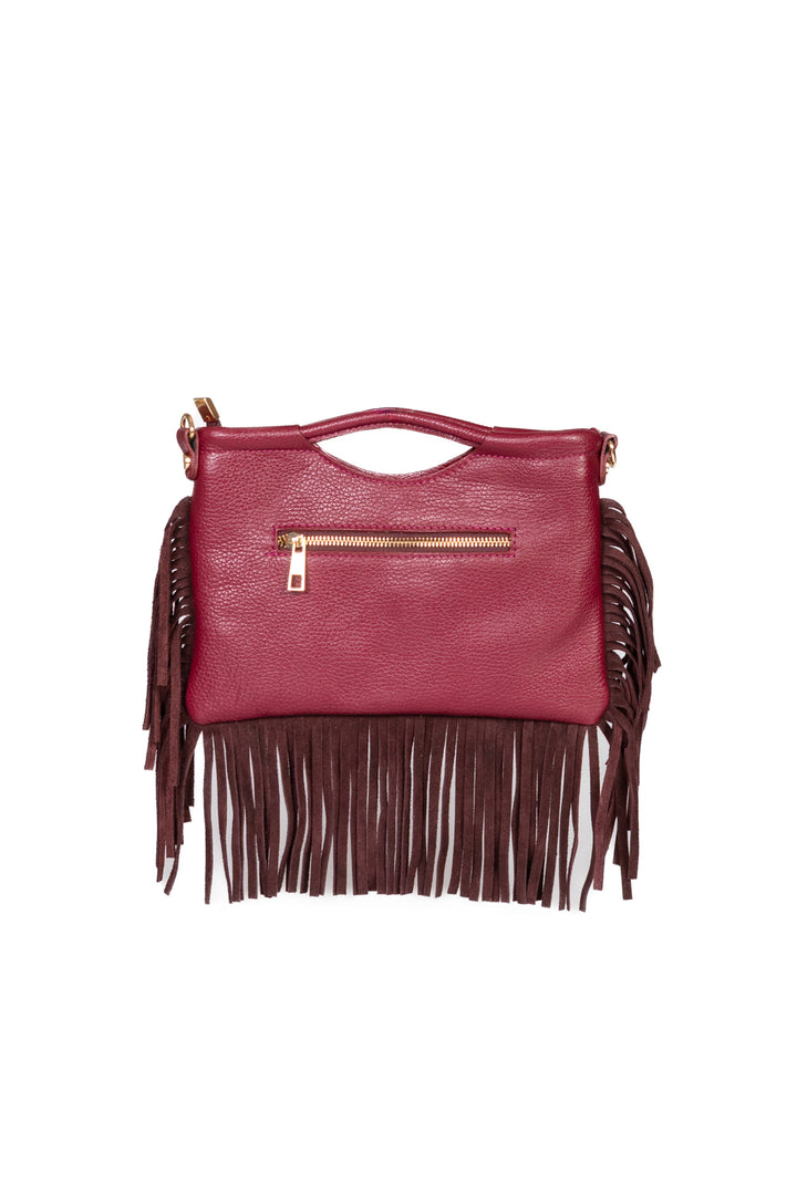 Upper - Pochette in pelle con frange