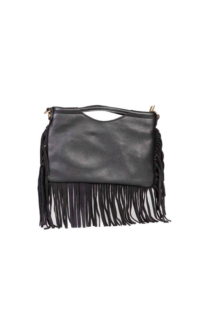 Upper - Pochette in pelle con frange
